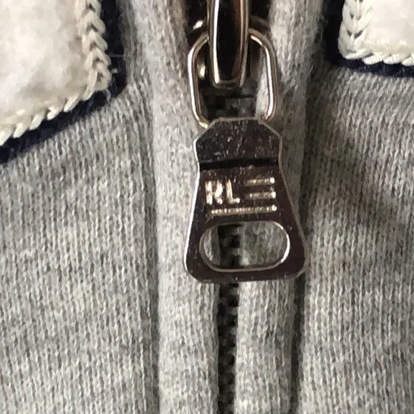 Ralph 🇺🇸 Lauren Polo Jeans Co. 1967 Zip Down Hoodie Women’s XL Gray Like New - Picture 9 of 9